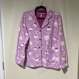 PJ Salvage Women's Button Up Pajama Top Medium